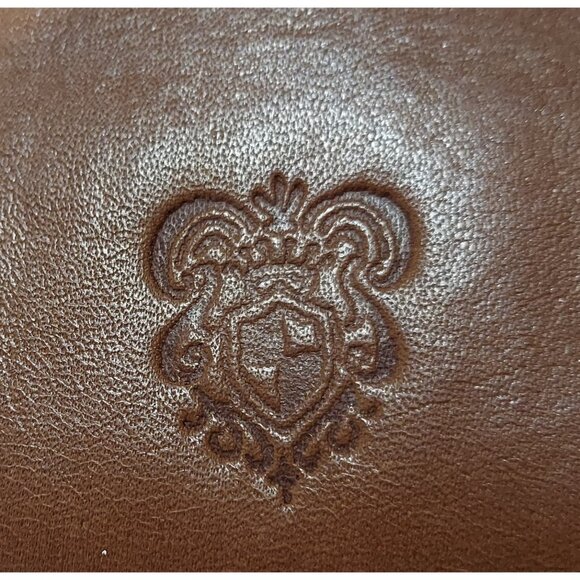 Crossbody Travel Bag Tan Brown Leather Vintage Small Purse Shoulder Bag Italy - Picture 2 of 13